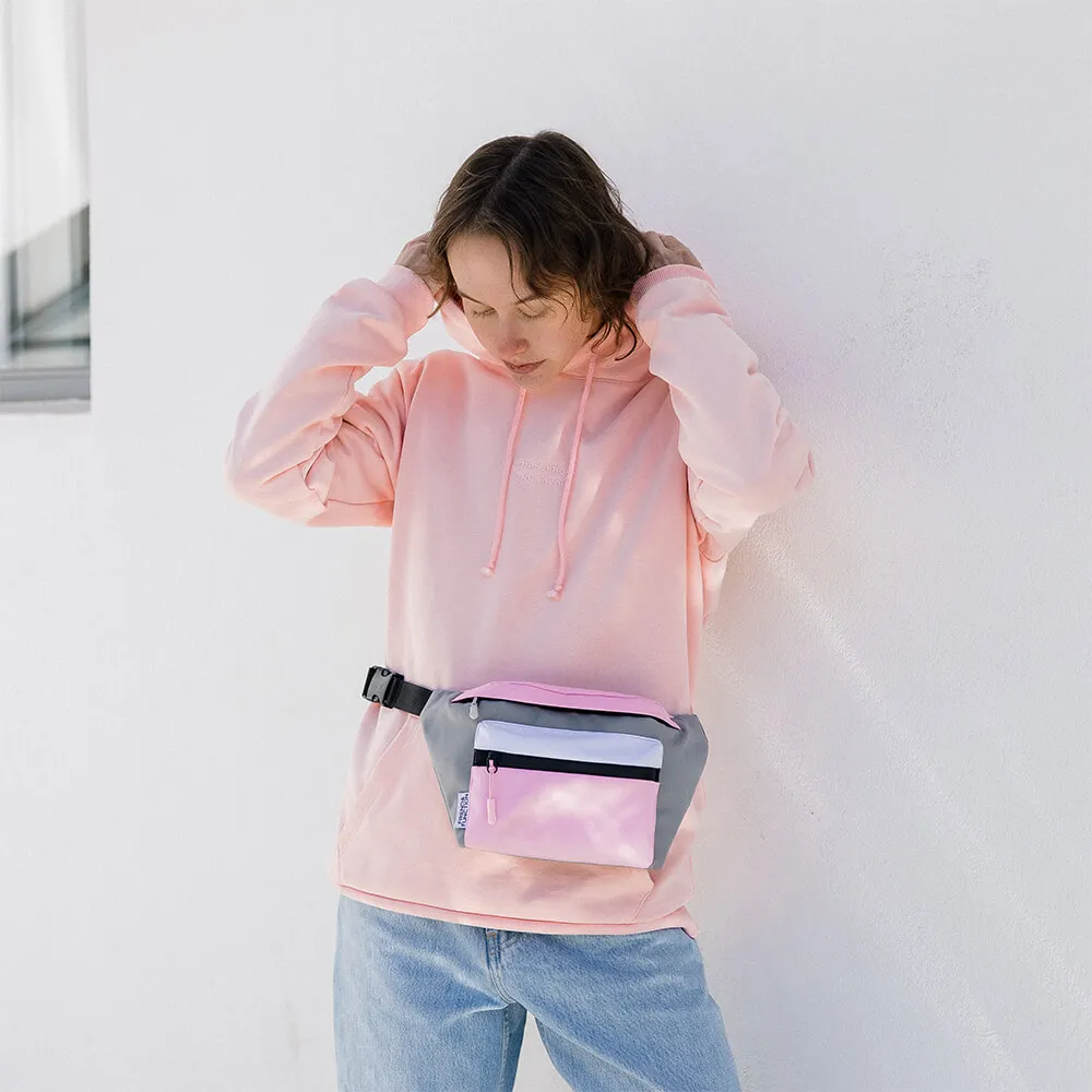 Сумка на пояс Friend Function пастельный colorblock большая хорошая - фото 4