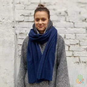 Шерстяной шарф Friend Function Кобальт