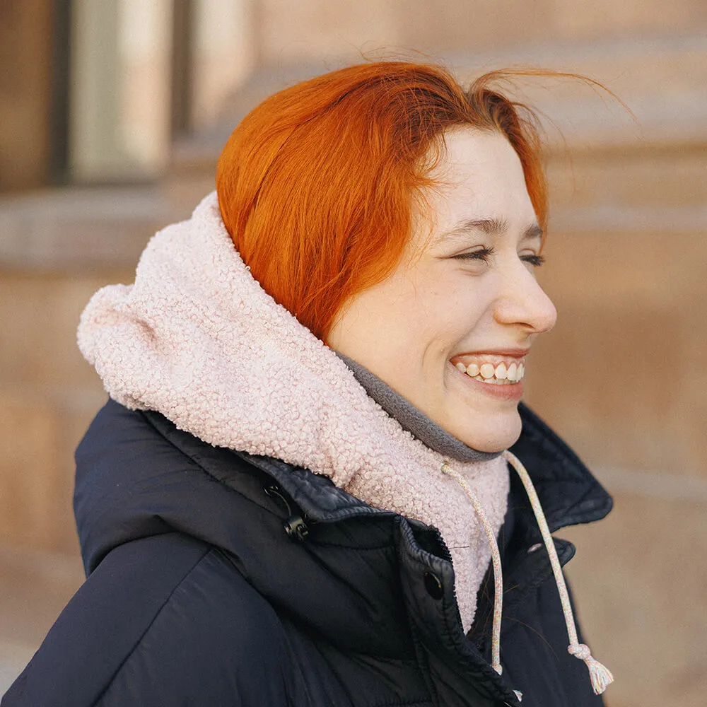 Капюшон Friend Function барашковый розово-серый - фото 3