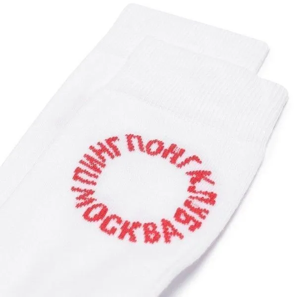 Носки Ping Pong Club Moscow белые 36-40 - фото 2