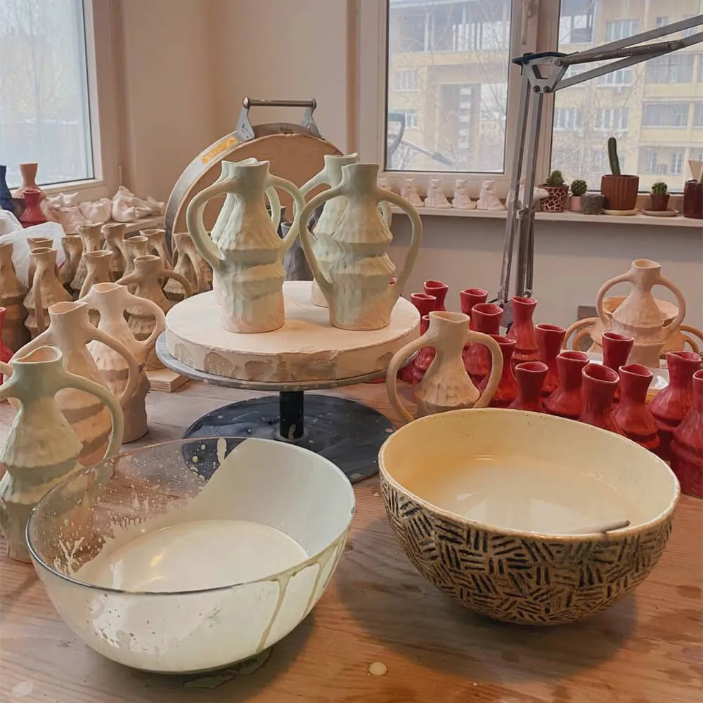 Подсвечник Юлии Каптур форма 3 бирюзовый - фото 12