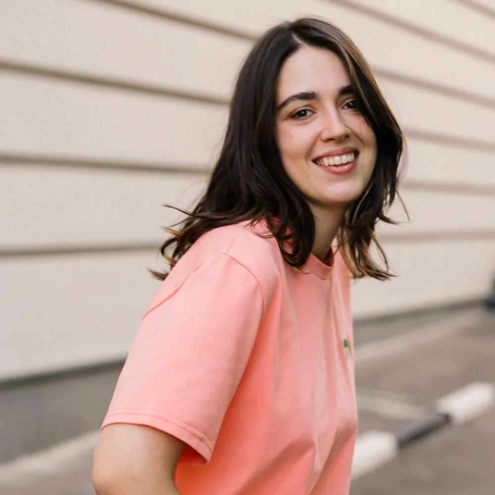 Футболка Friend Function коралловая с брокколи - фото 10