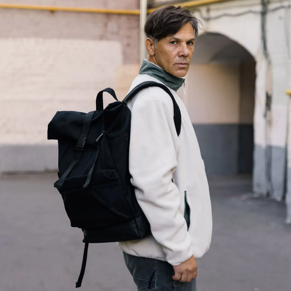 Большой рюкзак-роллтоп Friend Function черный - фото 13