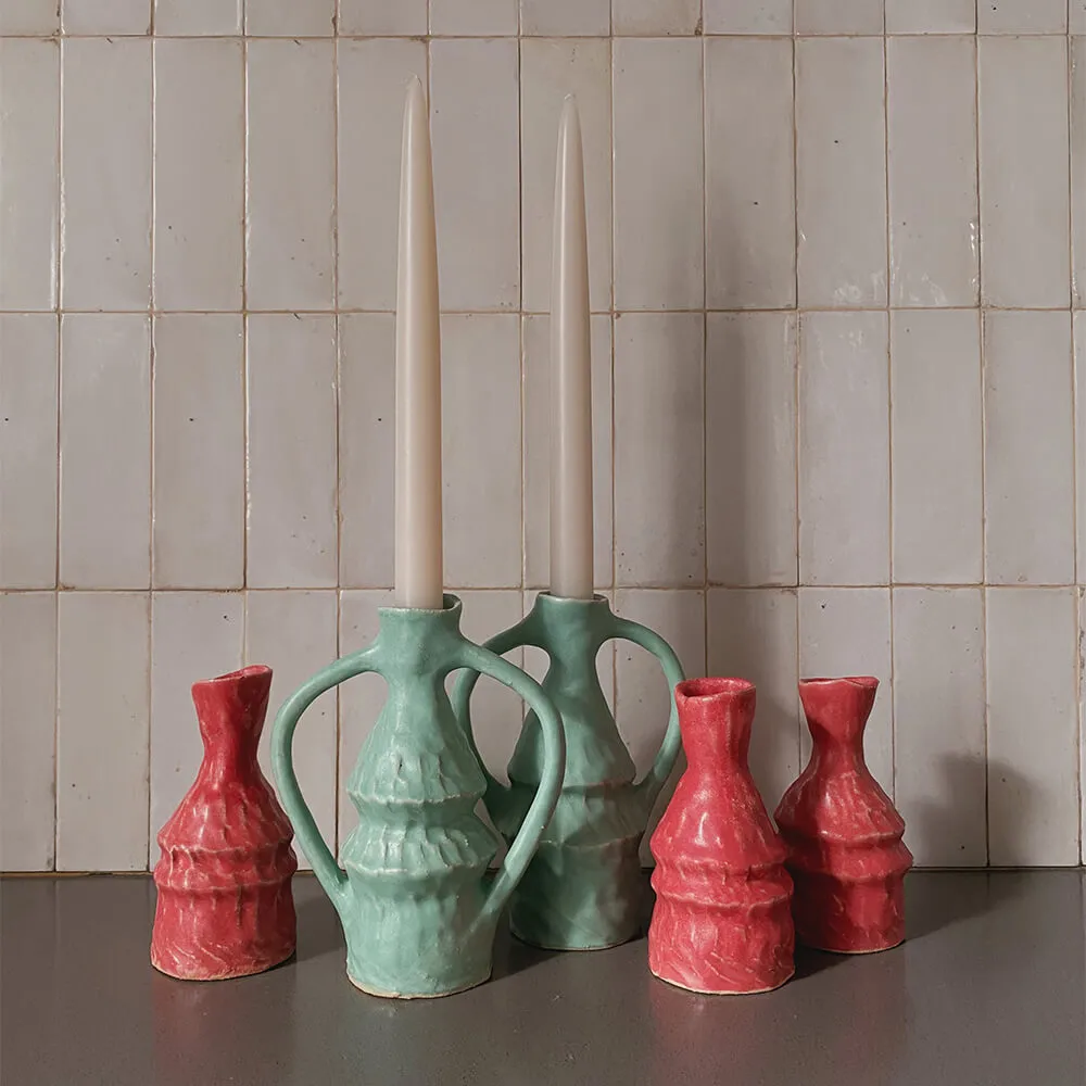 Подсвечник Юлии Каптур форма 1 коралловый - фото 9