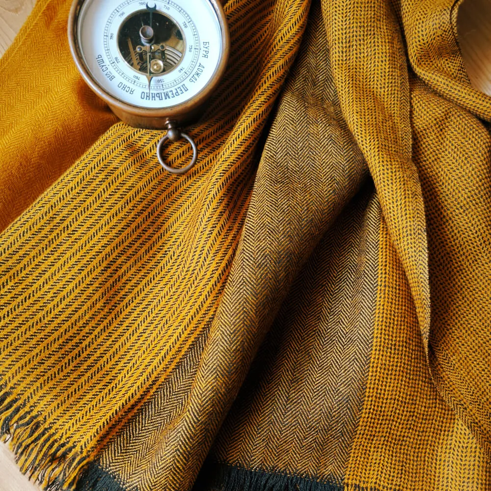 Большой шерстяной шарф Mustered Stripe Folk - фото 1