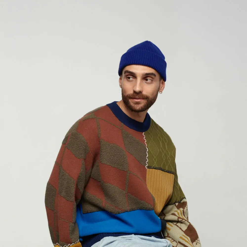 Шапка CHECK YA HEAD синяя T1504/96 - фото 8