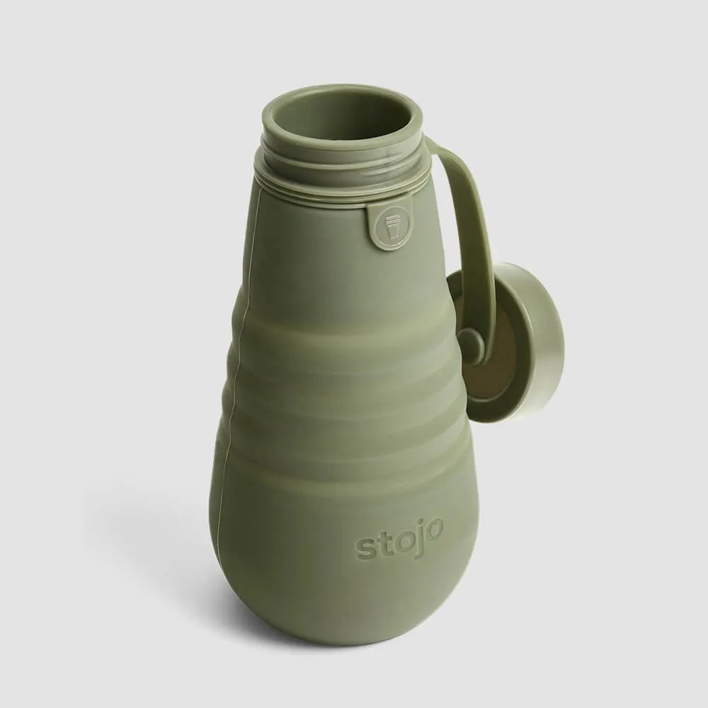 Складная бутылка Stojo Moss 592 мл - фото 4