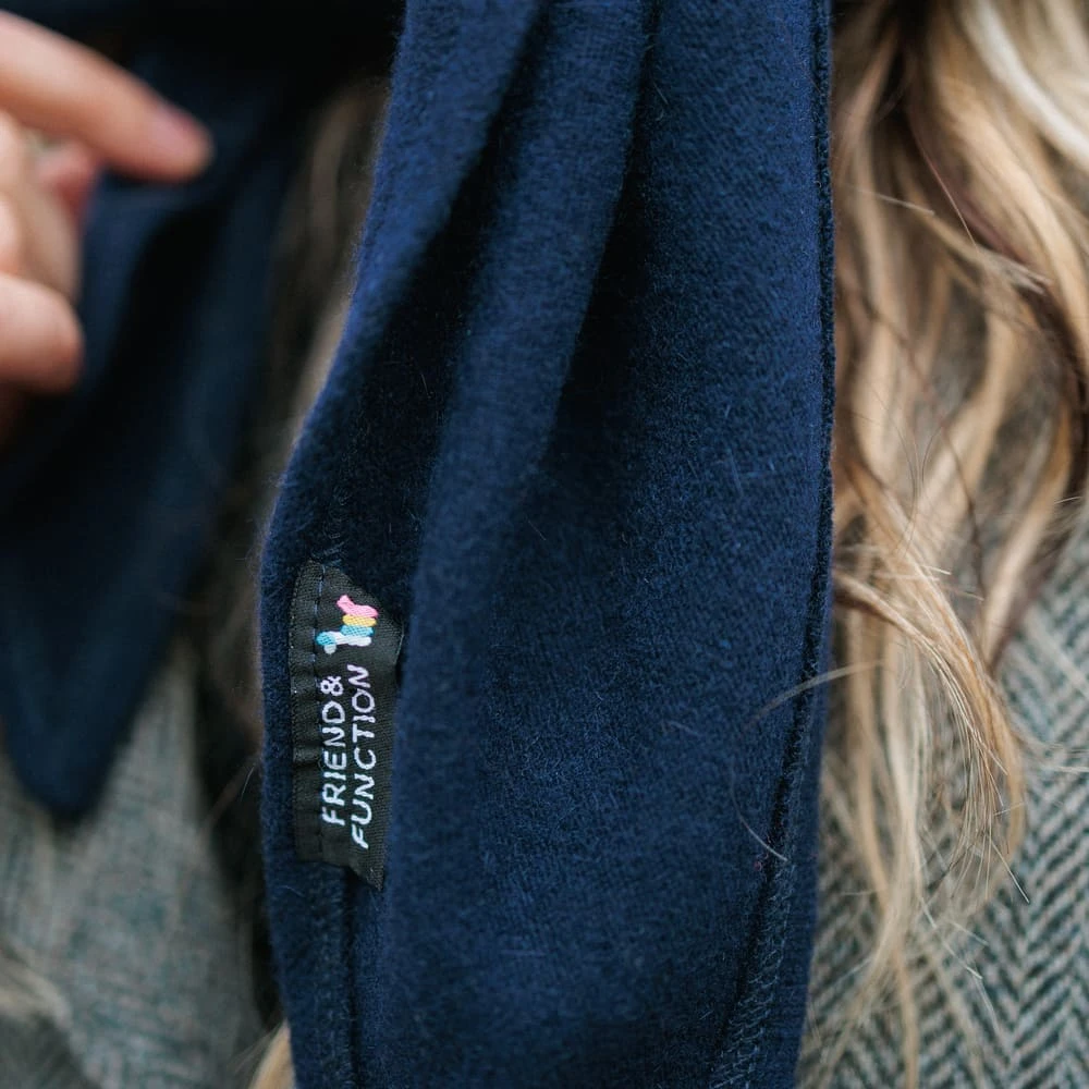 Косынка Friend Function шерстяная невидимый синий - фото 8