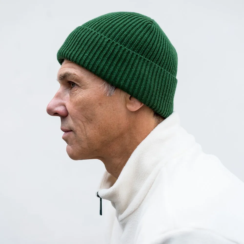 Шапка CHECK YA HEAD шерстяная темно-зеленый 1620 - фото 7