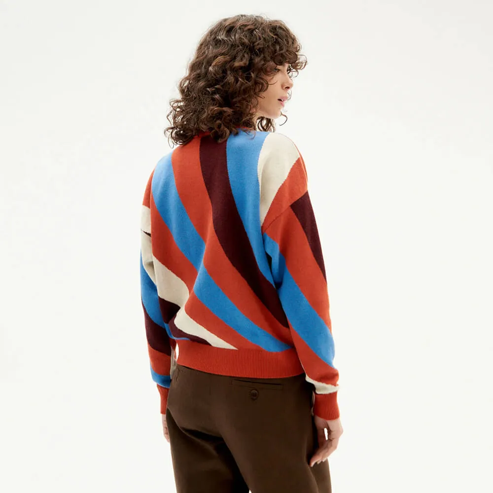 Свитер Thinking Mu Cold Paloma Blue женский - фото 12