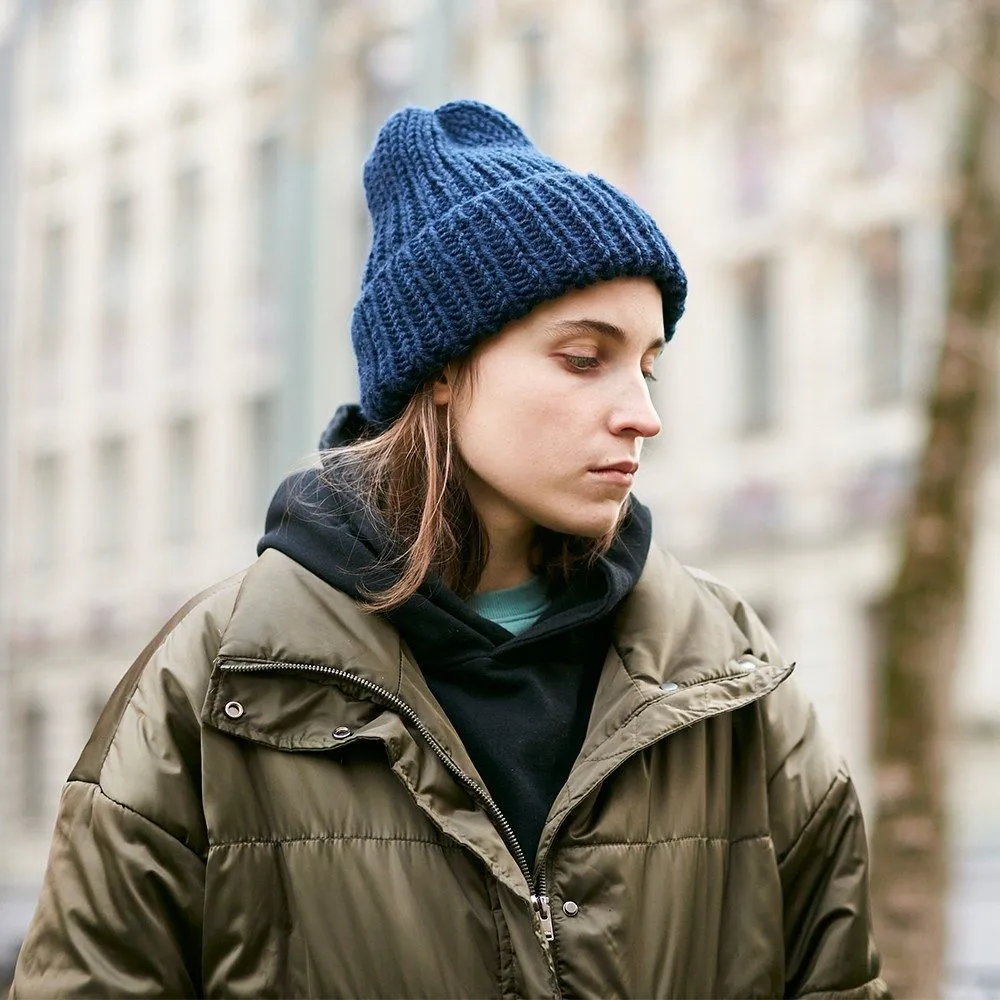 Вязаная шапка KUKA синяя - фото 1