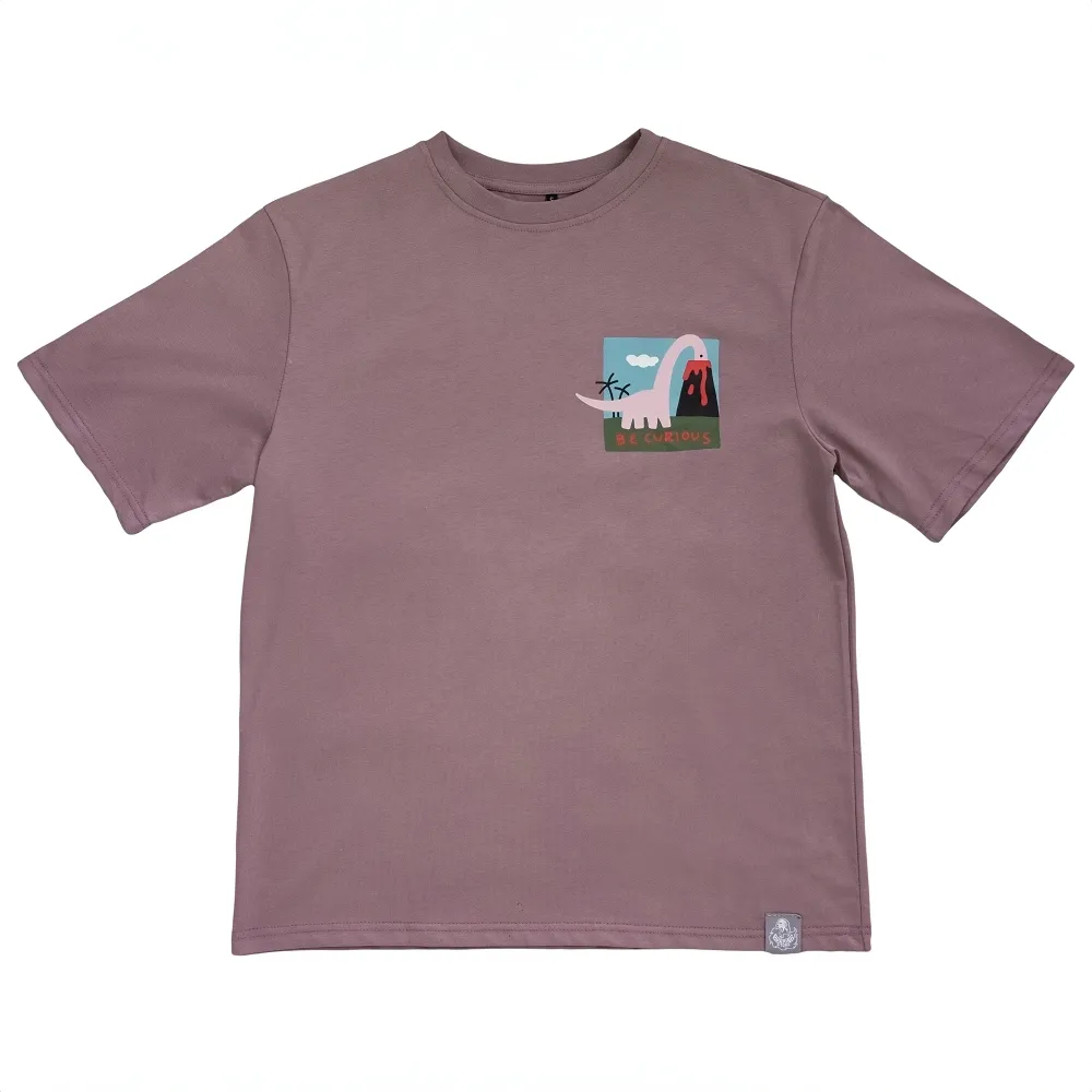 Футболка Barking Store Be curious мужская черничная - фото 1