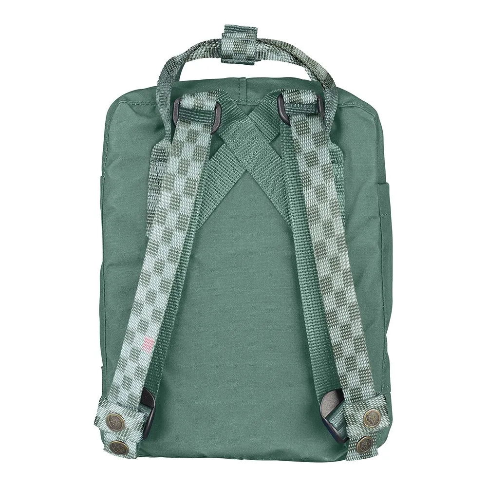 Рюкзак Fjallraven Kanken MINI Frost Green - Chess Pattern (664-904) - фото 3