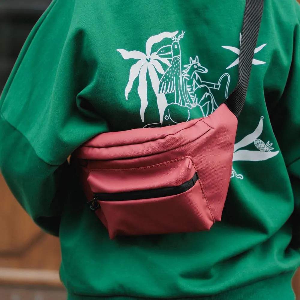 Сумка Friend Function большая хорошая прорезиненная (винная) - фото 6