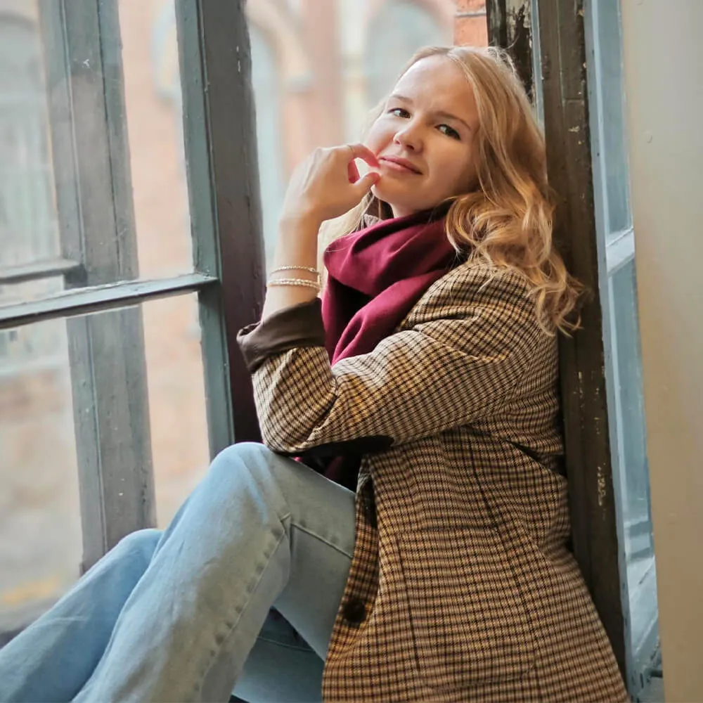 Большой шерстяной шарф Tawny Port Folk - фото 3