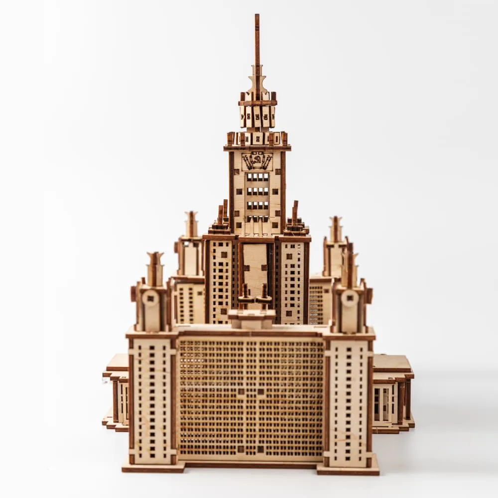 Сборная модель МГУ - фото 10