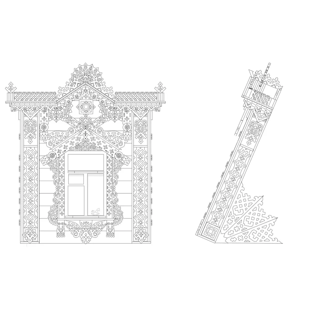 Сборный наличник Русский стиль - фото 5