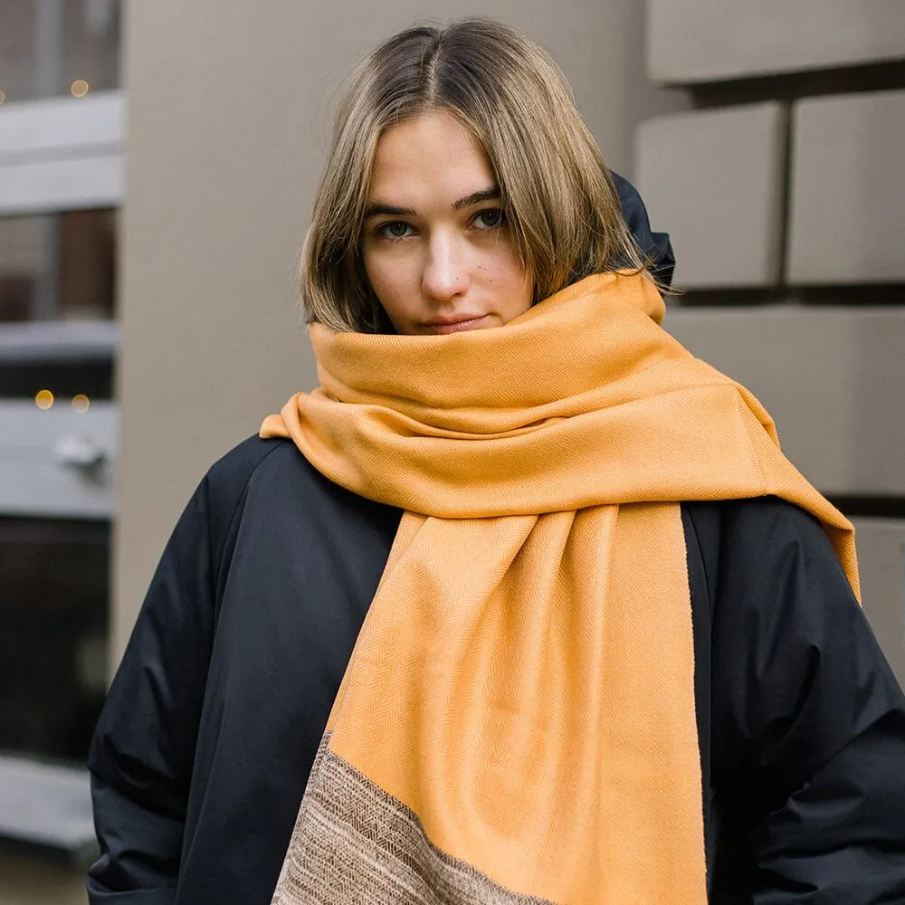 Большой шерстяной шарф Honey Gold Folk - фото 7