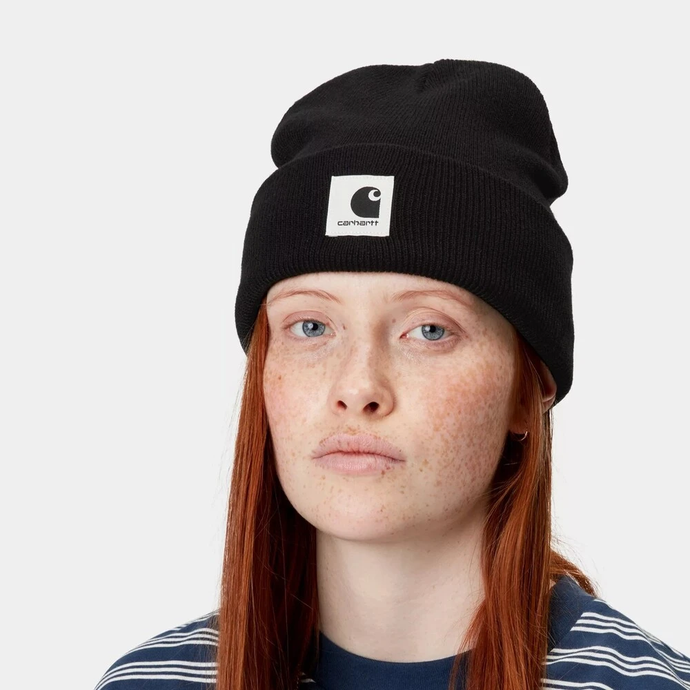 Шапка Carhartt WIP W' Ashley Beanie Black - фото 3