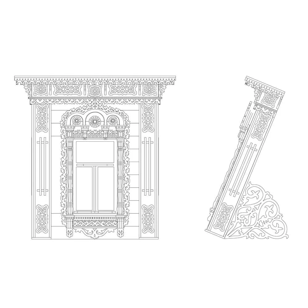 Сборный наличник Хорлово - фото 15