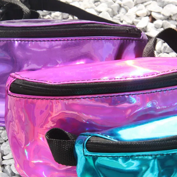 Сумка на пояс Nikita Gruzovik голографическая розовая - фото 3