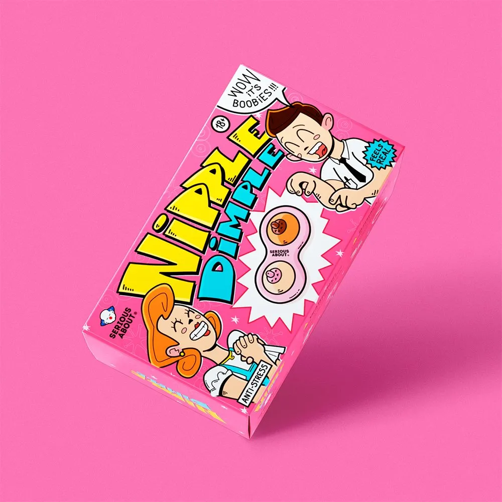 Брелок на ключи Сиська Димпл Serious About телесная - фото 4