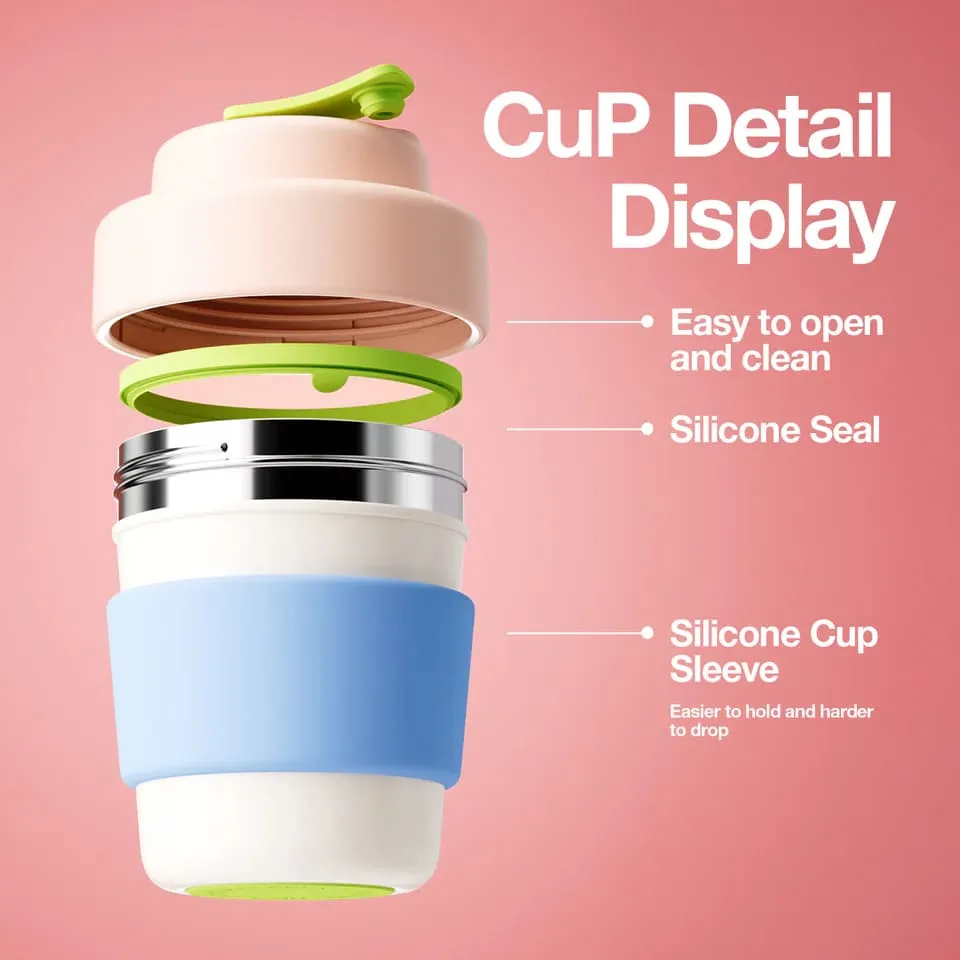 Термокружка Chako Lab Coffee Cup Peach 420мл - фото 4