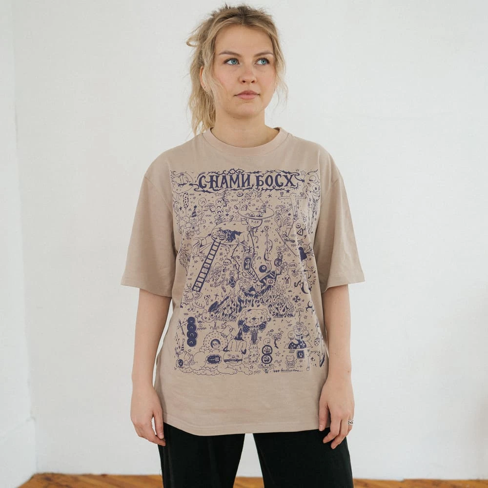 Футболка Barking Store C НАМИ БОСХ оверсайз - фото 1