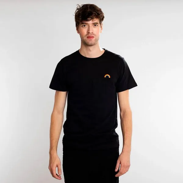 Футболка Dedicated Stockholm Rainbow Black мужская - фото 1