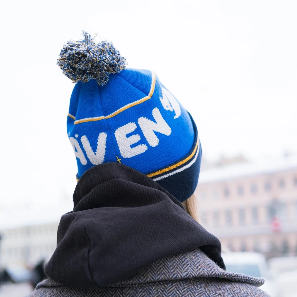 Шапка Fjallraven Pom Hat Alpine Blue / Dark Navy - фото 5