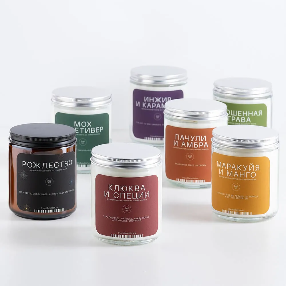 Свеча Friend Function Инжир и карамель 240 мл - фото 6