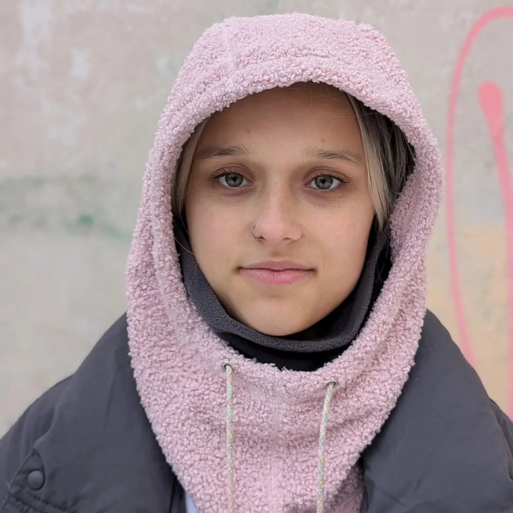 Капюшон Friend Function барашковый розово-серый - фото 6