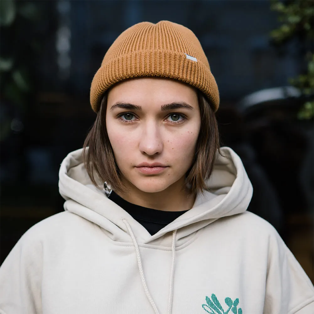 Шапка Меч Knit Short Beanie Mustard - фото 2