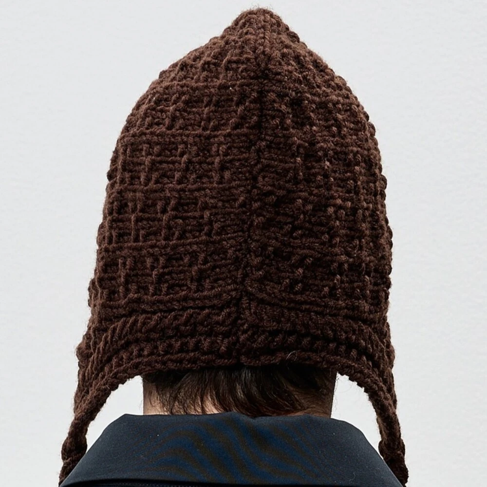Чепчик CHECK YA HEAD фактурный коричневый 2663/2 - фото 4