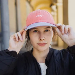 Кепка Obey Pigment II Tone Lowercase 6 Panel Coral Multi