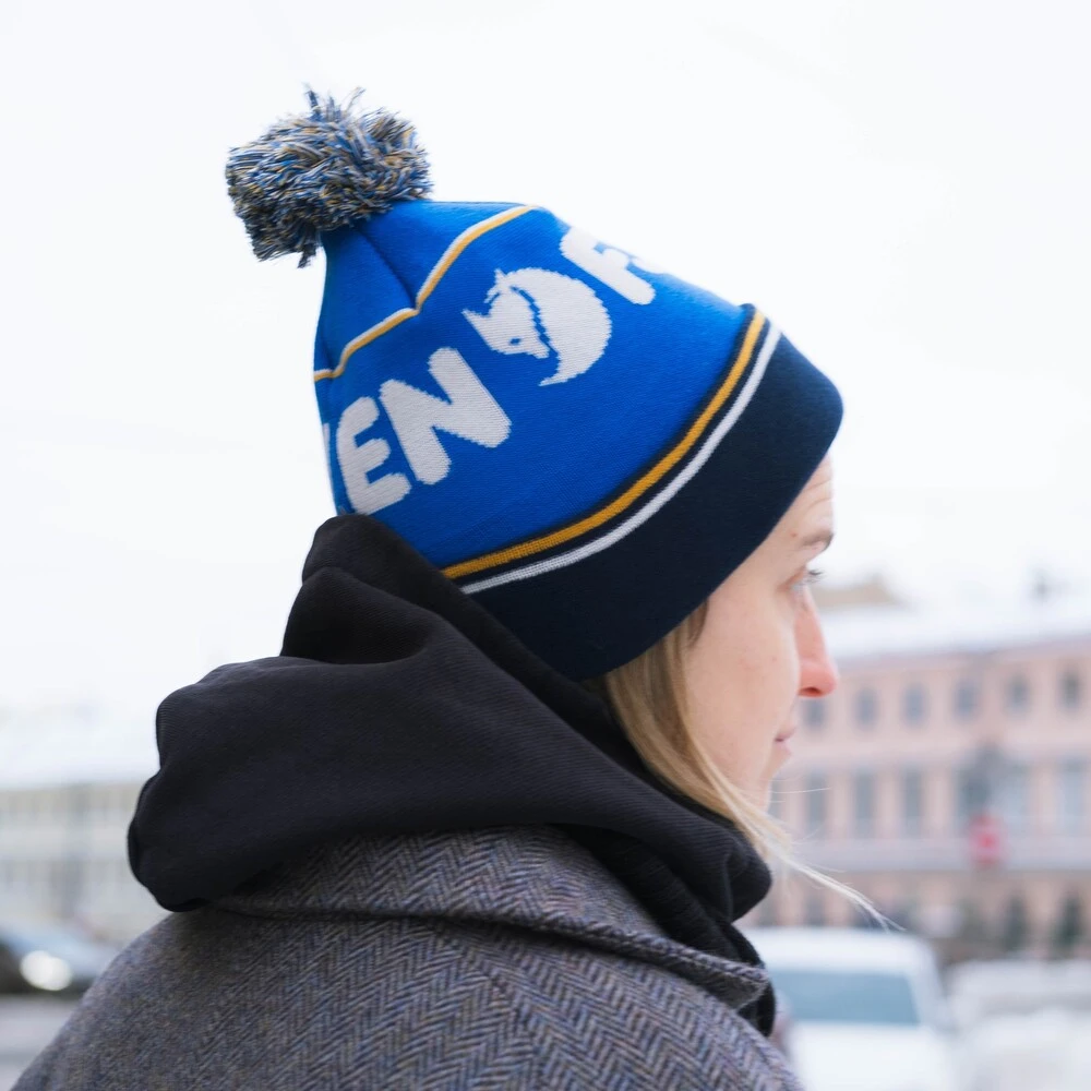 Шапка Fjallraven Pom Hat Alpine Blue / Dark Navy - фото 6