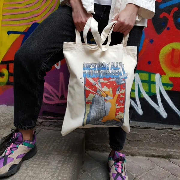 Шоппер Barking Store Кэтзилла белый - фото 3