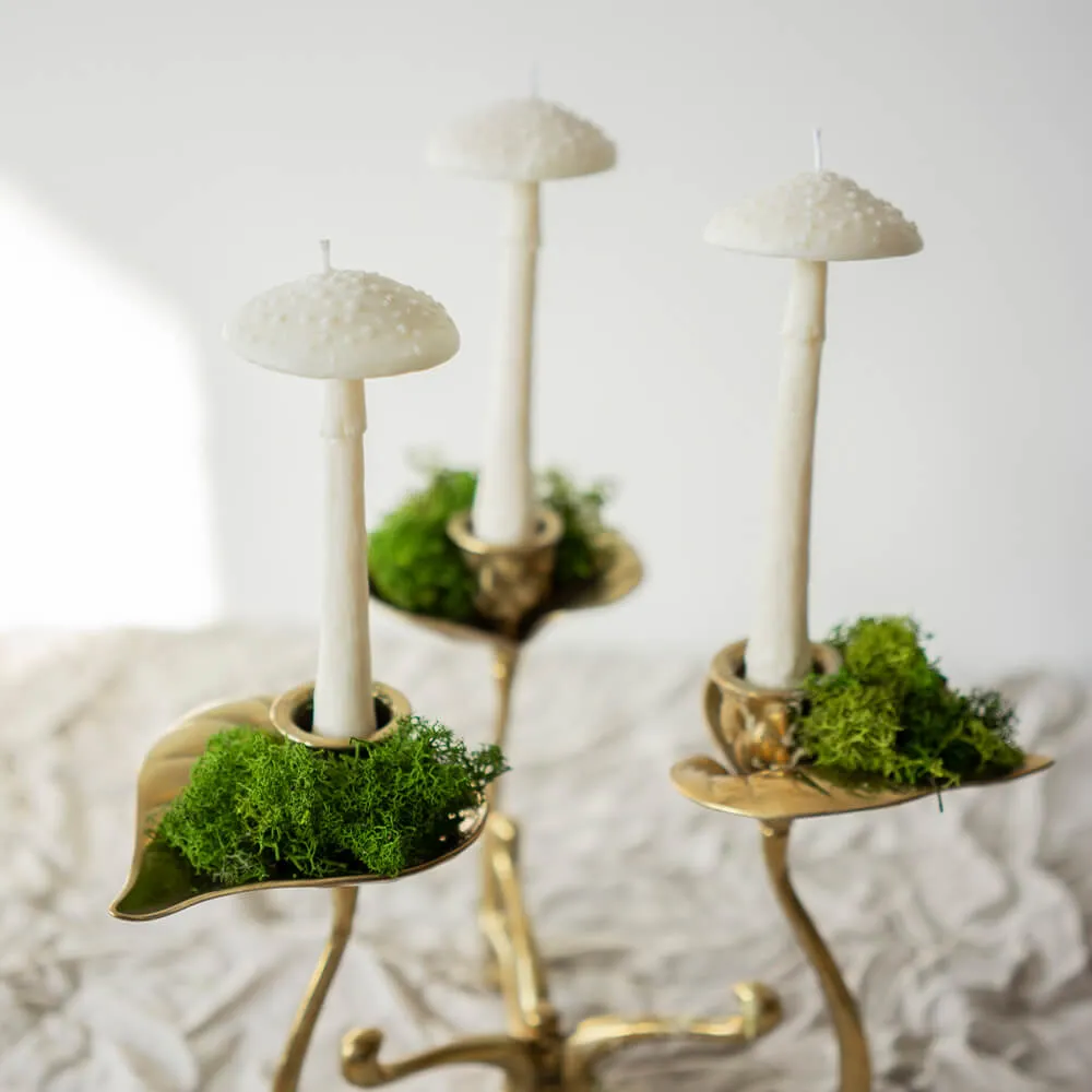 Ароматическая свеча Unification Love Гриб шляпкой вниз белый - фото 4