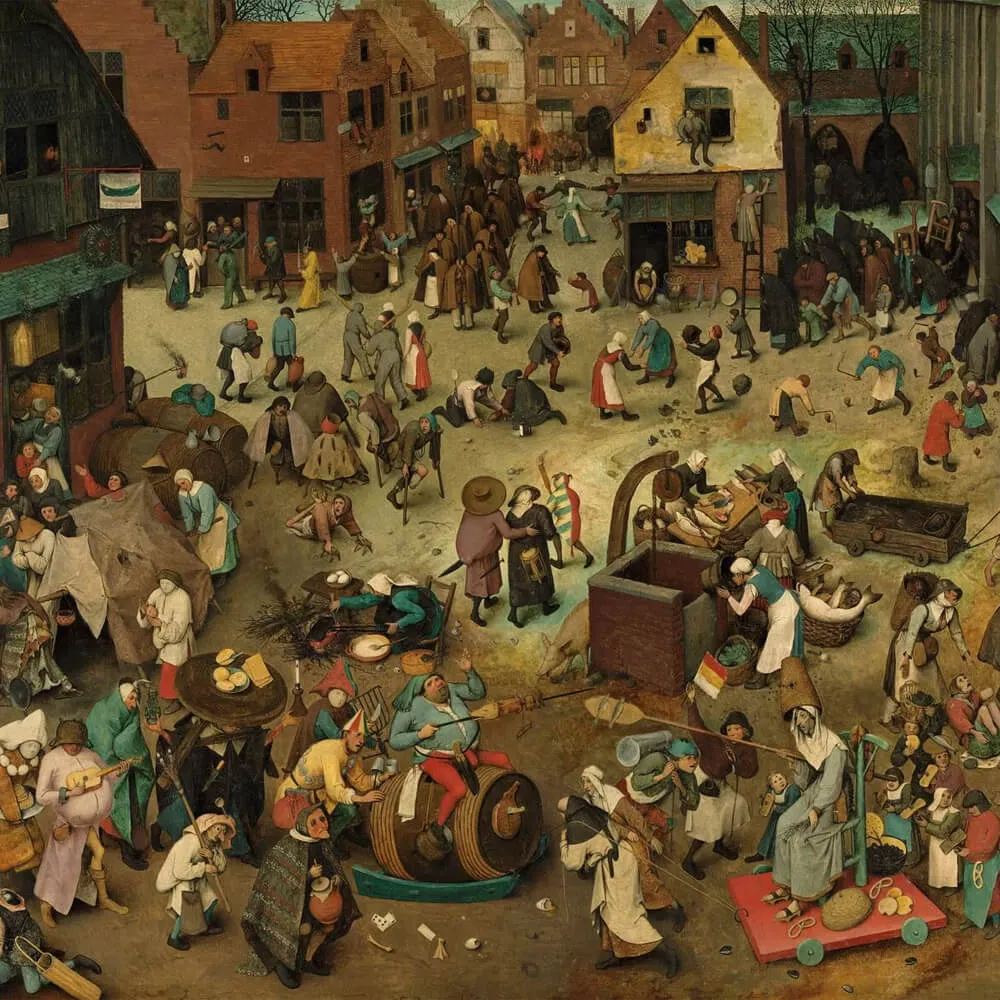 Пазл Страдающее Средневековье «Битва масленицы и поста» - фото 2