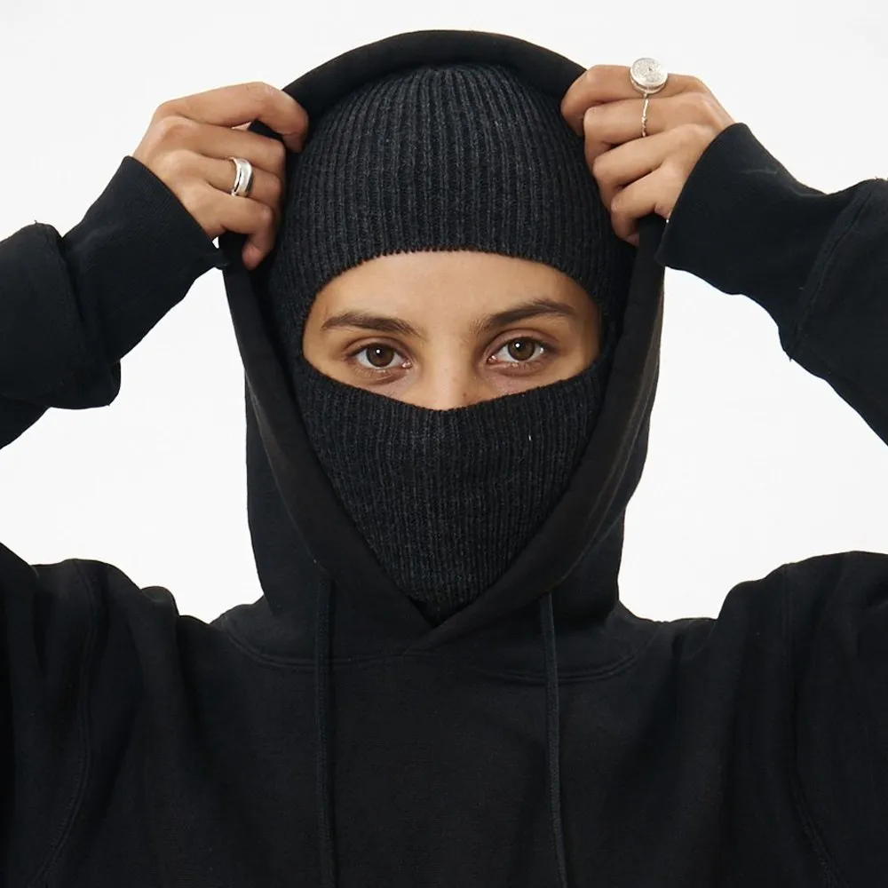 Балаклава CHECK YA HEAD шерстяная темный маренго T016 - фото 8