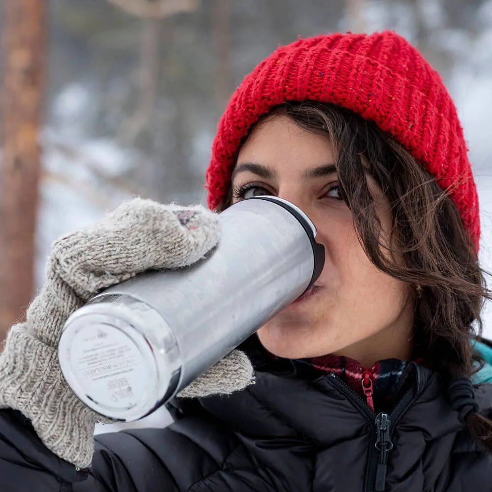 Термокружка Klean Kanteen TKWide 473 мл Cafe Cap Brushed Stainless - фото 5