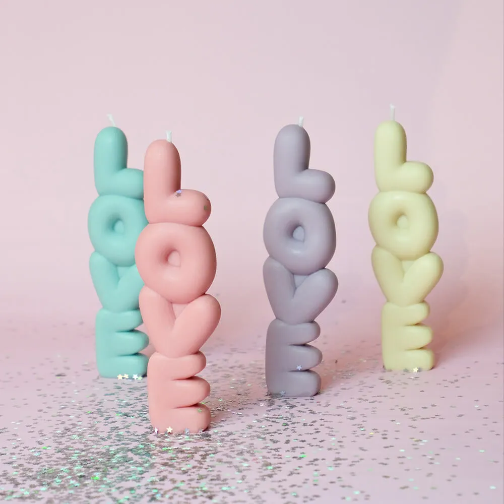 Ароматическая свеча Unification Love «Love» молочно-белая - фото 2