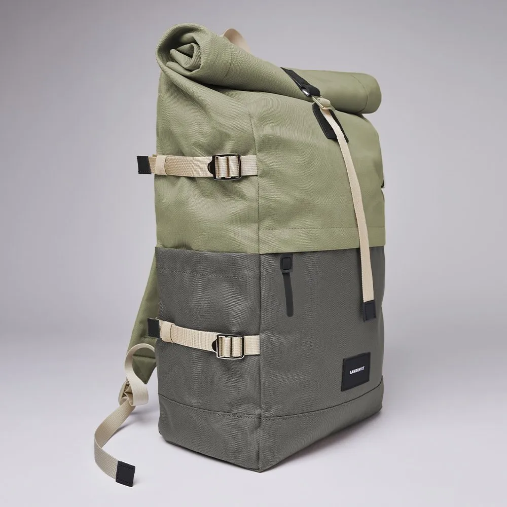 Рюкзак Sandqvist Bernt Multi Dew green - Night grey - фото 3