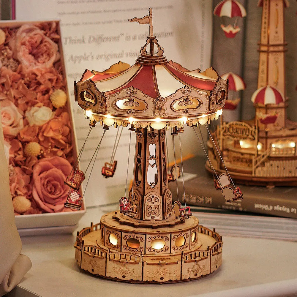 3D-пазл + музыкальная шкатулка Robotime Swing Ride - фото 1