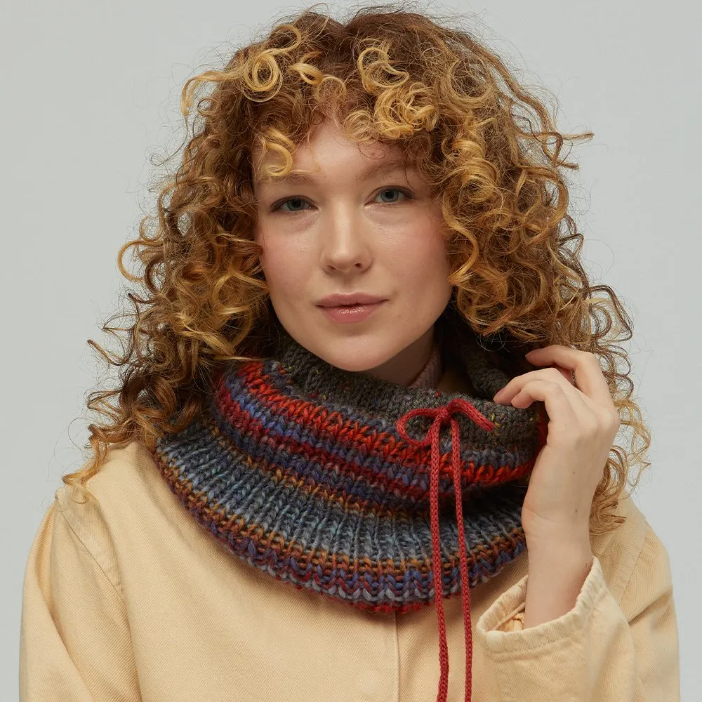 Ворот CHECK YA HEAD шерстяной синий меланж 2273 - фото 1