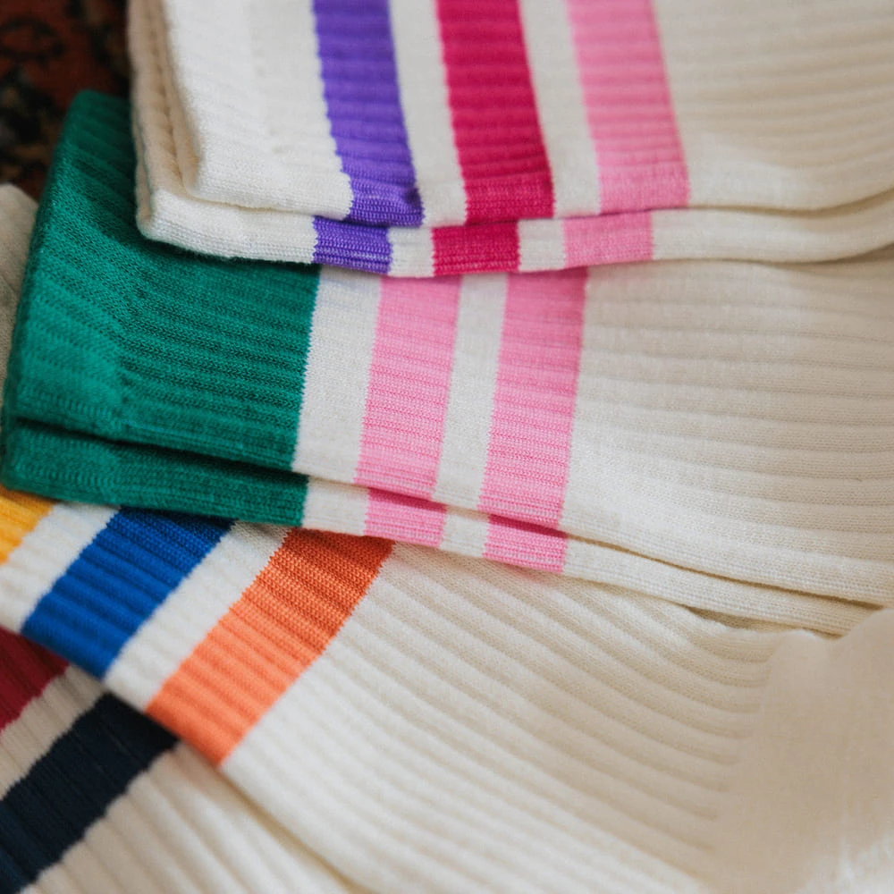 Носки Friend Function комфортные линии зеленый-розовый 40-46 - фото 11