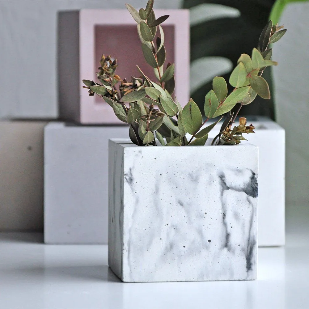 Куб CONCRETE COLOR Bernt L светлый мрамор - фото 3