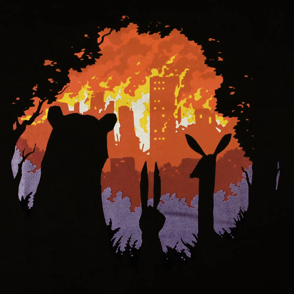 Футболка Barking Store BURN BURN BURN мужская черная - фото 1