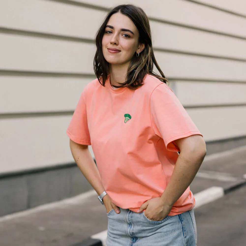 Футболка Friend Function коралловая с брокколи - фото 7