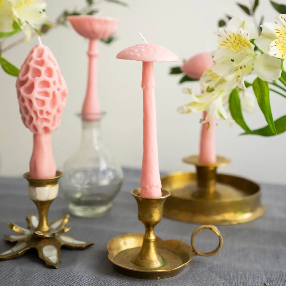 Ароматическая свеча Unification Love Гриб шляпкой вниз нежно-розовый - фото 2